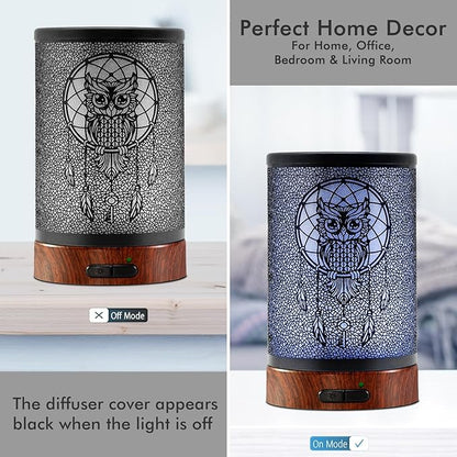 EQUSUPRO Essential Oil Diffuser 150ml Metal Aromatherapy Oil Diffuser - Image 2