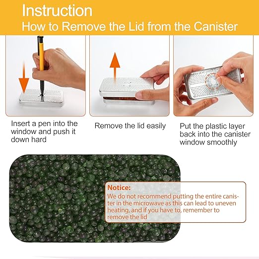LotFancy 40Gram Indicating Silica Gel Desiccant Canister, Reusable Dehumidifier - Image 5