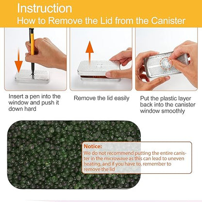 LotFancy 40Gram Indicating Silica Gel Desiccant Canister, Reusable Dehumidifier - Image 5