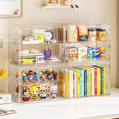 Large Acrylic Display Case for Collectibles, Stackable Hobby Blind Box Figurine - Image 2