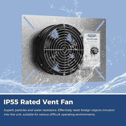 ALORAIR 260CFM Crawl Space Ventilator Fan, 6.7 Inch Basement Vent Fan - Image 3