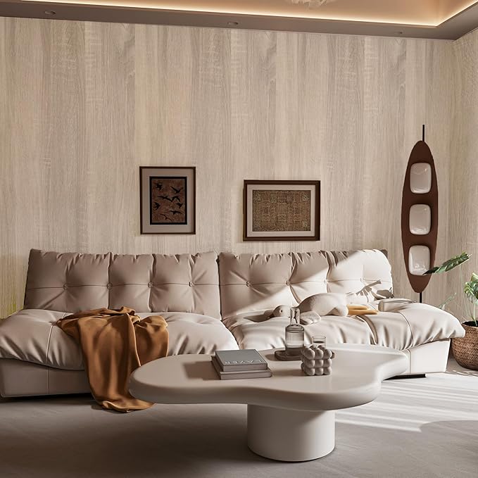 31.5"x78.74" Oak Wood Peel and Stick Wallpaper Gray Wood Look Contact Paper - Image 6