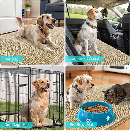OLANLY Dog Door Mat for Muddy Paws 30x20, Absorbs Moisture and Dirt, Absorbent - Image 7