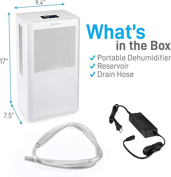 SereneLife Portable Electric Home Mini Dehumidifier - Image 6