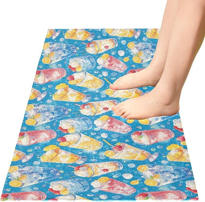 Summer Drink Cool Ice Blue Decorative mats - Image 2