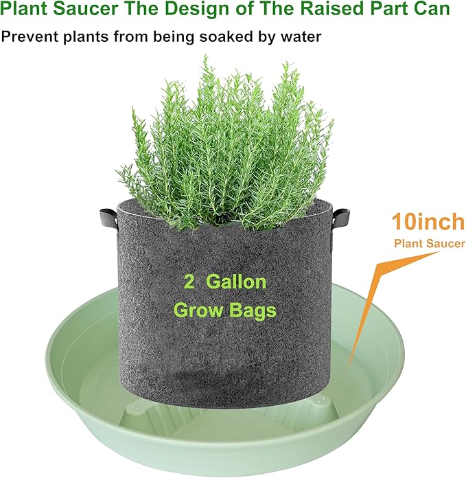 4 Pack Plant Saucer 10 inch, 8 12 14 17 inch, Plant Stand Plastic Plant Saucers - Image 4