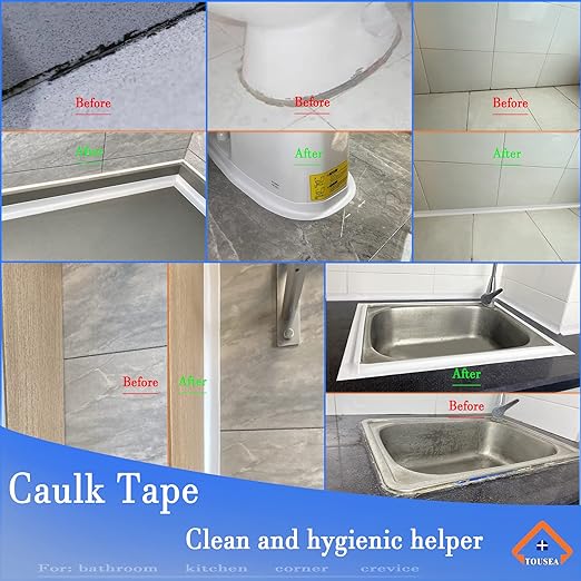 TOUSEA Waterproof Sealing Caulk Tape, Self Adhesive Sealant Strip - Image 4