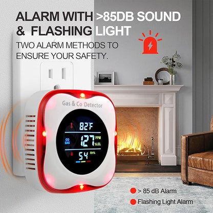 Combustible Gas & CO Detector 4-in-1 – Plug-in Natural/Propane Gas Leak Alarm - Image 4