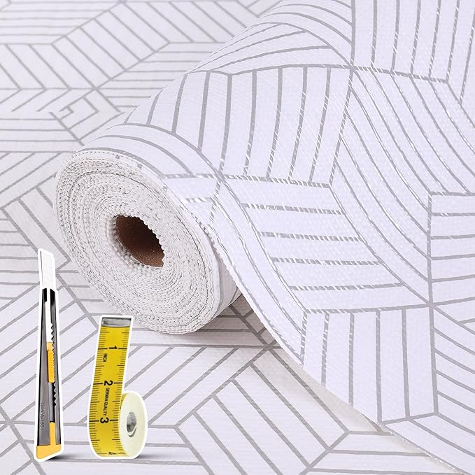 Shelf Liners for Kitchen Cabinets 12in x 30FT, Non Adhesive Cabinet Liner by Kimhan