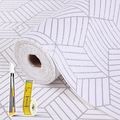 Shelf Liners for Kitchen Cabinets 12in x 10FT, Non Adhesive Cabinet Liner by Kimhan