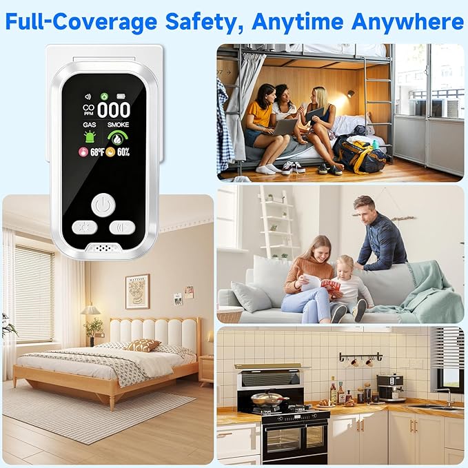 6-in-1 Carbon Monoxide Detector Combo - Image 9