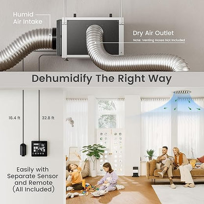 Waykar 158 Pints Crawl Space Dehumidifier - Image 4