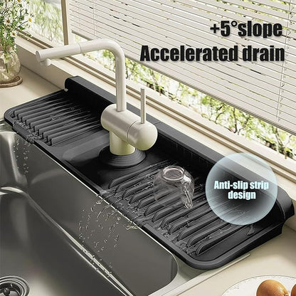 STARGAZ Silicone Faucet Mat For Kitchen Sink, Sink Back Splash Guard, Faucet - Image 2