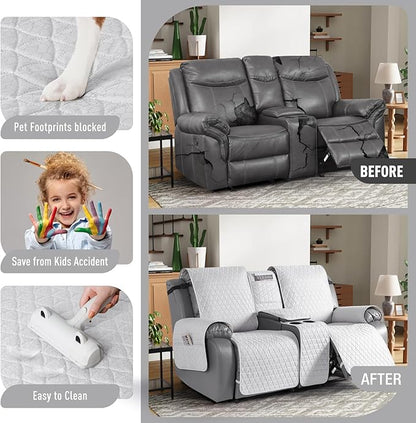 TAOCOCO 100% Waterproof Loveseat Recliner Couch Sofa Covers - Image 2