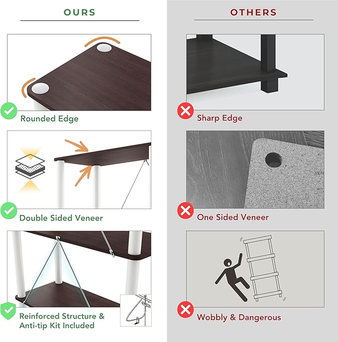 Homes: Inside + Out Apexa Modern 4-Cube Ladder Shelving Units, Collectibles - Image 5
