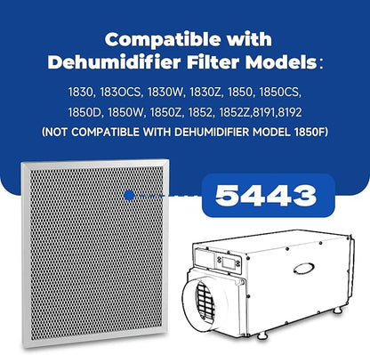 2-Packs 5443 Washable MERV 8 Dehumidifier Filter 10x12x1 Compatible - Image 3