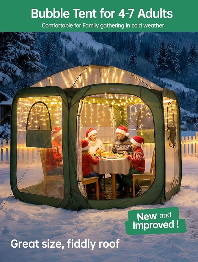 Porayhut Pop up Greenhouse Tent, Portable Large Walk-in Plant House 10’X10’ - Image 3