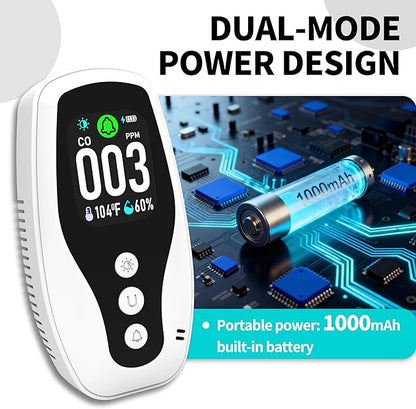 Protmex 3 in 1 Carbon Monoxide Detector and Temperature Humidity Monitor - Image 5