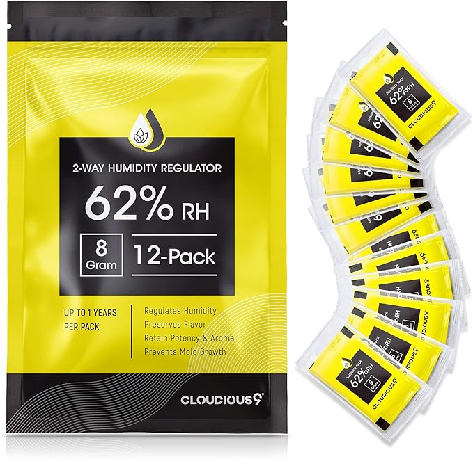 Cloudious9-62% 2-Way Humidity Pack Regulator 8 Gram by Cloudious9