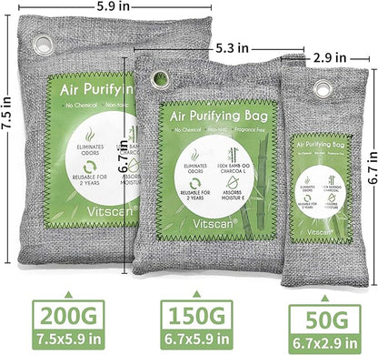 16 Pack Bamboo Charcoal Air Purifying Bag, Activated Charcoal Bags Odor Absorber - Image 9
