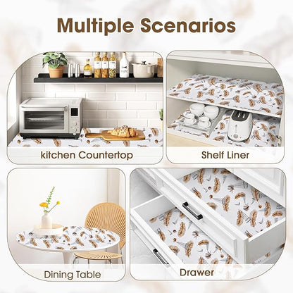 Drawer and Shelf Liner, Non-Slip Kitchen Cabinet Liners Non-Adhesive Thick - Image 9
