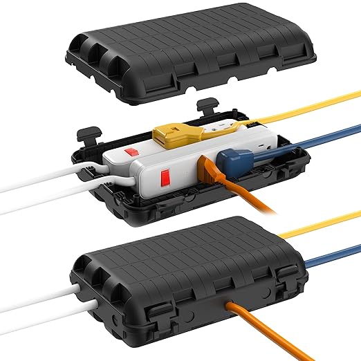 Outdoor Waterproof Electrical Box, 2 Pack Large Extension Cord Cover Protector by logo