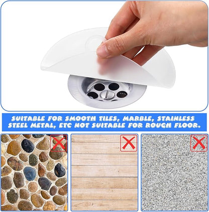 Yinkin 6 Pcs Drain Covers to Keep Bugs Out Silicone Shower Floor Tub Stoppers - Image 4