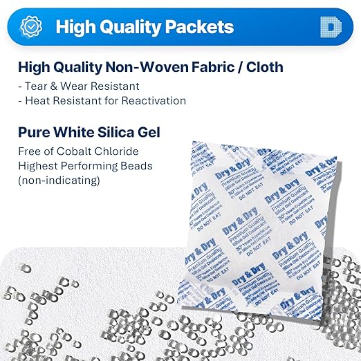 Dry & Dry 100 Gram Silica Gel Packets - Image 2