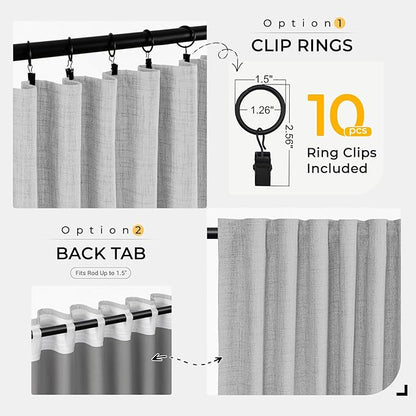 INOVADAY Thermal Sliding Door Curtains 100% Blackout Curtains - Image 4