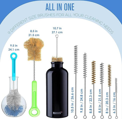 Houseables Bottle Brushes, Water Bottle Cleaner Brush Set, Hydroflask Cleaning - Image 4