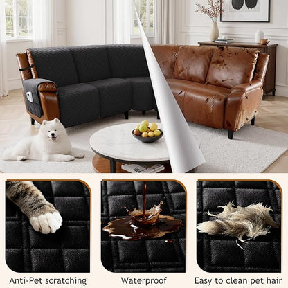 Arfntevss Waterproof Recliner Sectional Couch Covers - Image 6