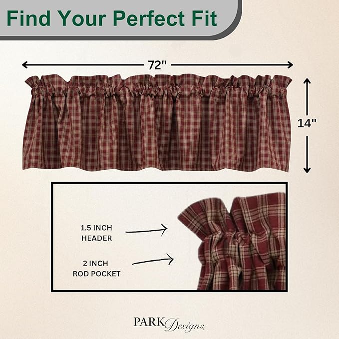 Park Designs Farmhouse Kitchen Valances - Image 3