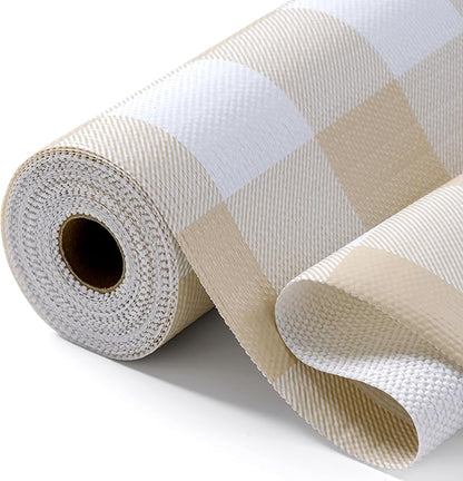 Shelf Liner for Kitchen Cabinets Non-Adhesive Drawer Liners Non-Slip Strong by Insigoo