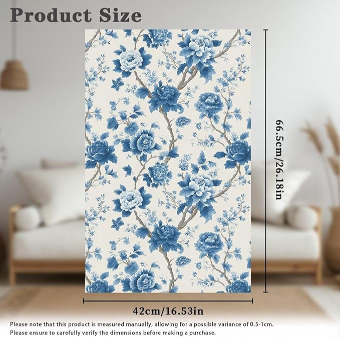 Blue Peony Fashion Headrest Cover - Image 5