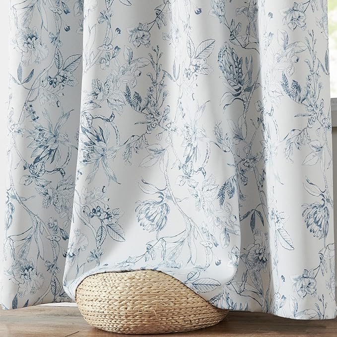 jinchan Floral 95% Blackout Curtains - Image 5