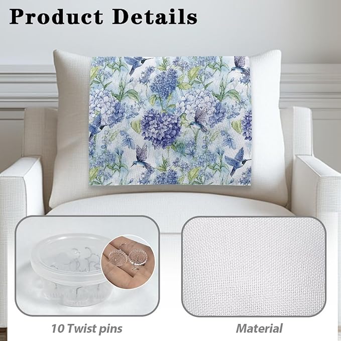 Hummingbird Floral Recliner Cover - Image 3