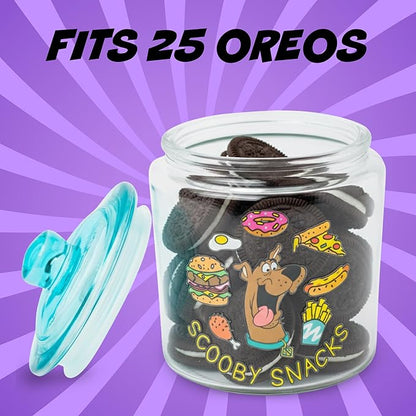 Silver Buffalo Scooby Doo Scooby Snacks Glass Cookie Snack Candy Jar - Image 3