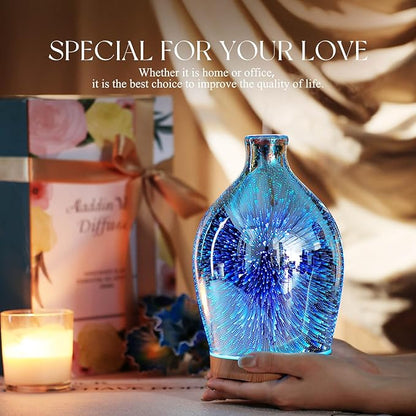 Porseme 280ml Essential Oil Diffuser 3D Glass Aromatherapy Ultrasonic Humidifier - Image 6