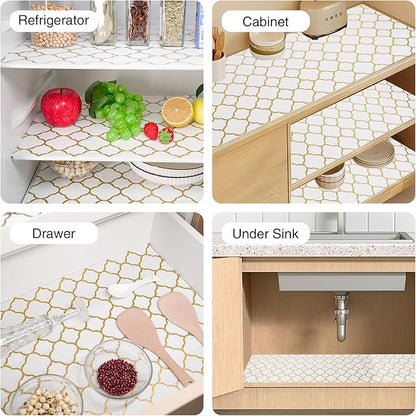 Drawer and Shelf Liner for Kitchen Cabinet, Non-Adhesive Cabinet Liner 18in x - Image 8