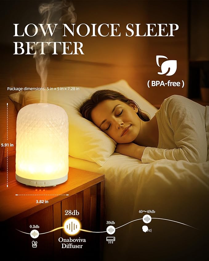 Essential Oil Diffuser – 2.4MHz Ultrasonic Aromatherapy Diffuser, Health Night - Image 4
