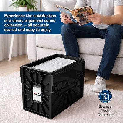 BCW Comic Bin, Acid Free Storage and Organizer, Heavy Duty Plastic, Includes - Image 7
