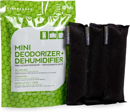 Ever Bamboo Mini Deodorizer & Dehumidifier w/Natural Bamboo Charcoal by Ever+Bamboo