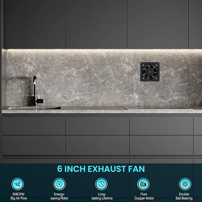 HG Power 6 Inch Exhaust Fan - Image 6
