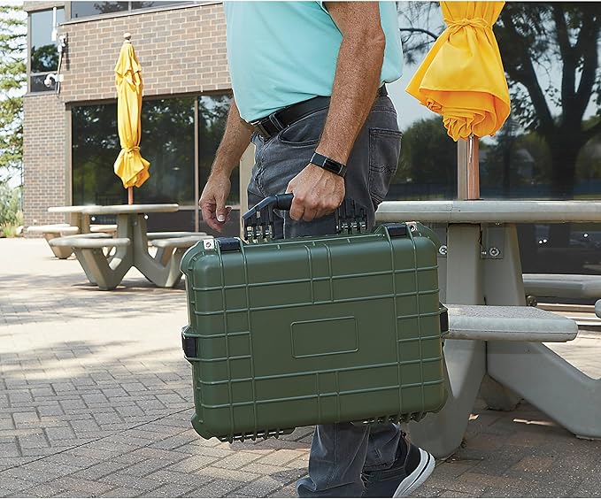 Strongway 20In. Plastic Waterproof Storage Case, Model# Mj-6060_Grn - Image 9