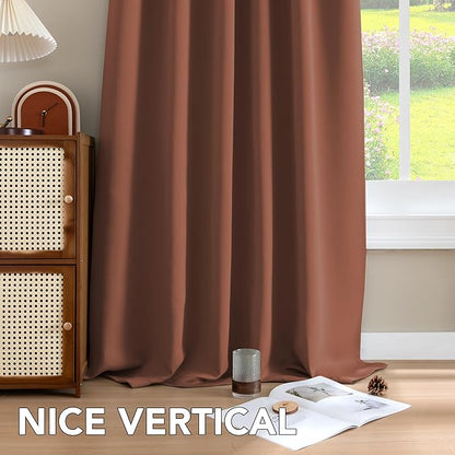 H.VERSAILTEX Blackout Curtains Thermal Insulated Window Treatment Panels Room - Image 8