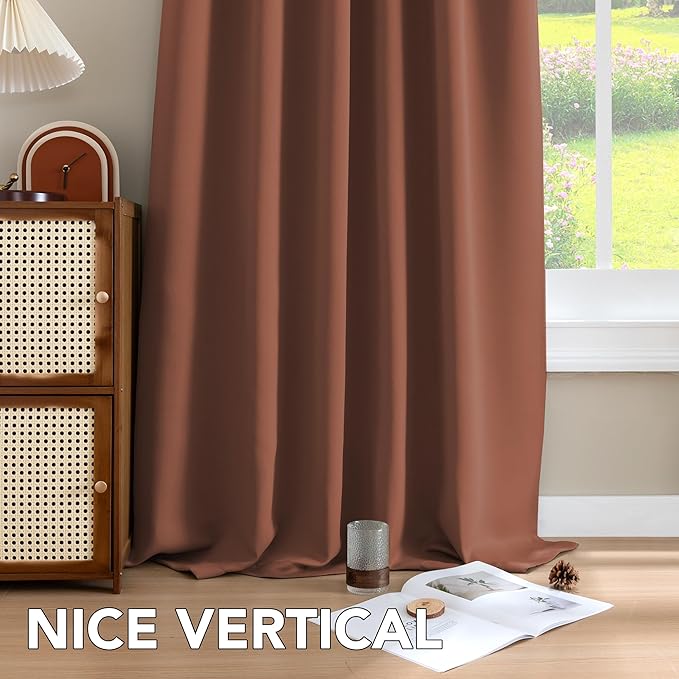 H.VERSAILTEX Blackout Curtains Thermal Insulated Window Treatment Panels Room - Image 8