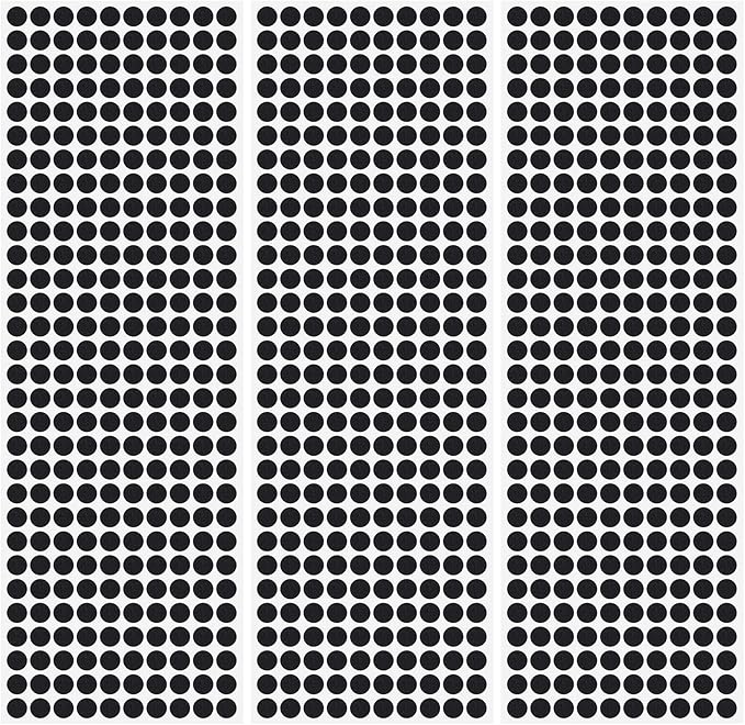 735pcs Small Felt Furniture Pads, Self-Adhesive EVA Foam Dot Circles, Round by Unknown