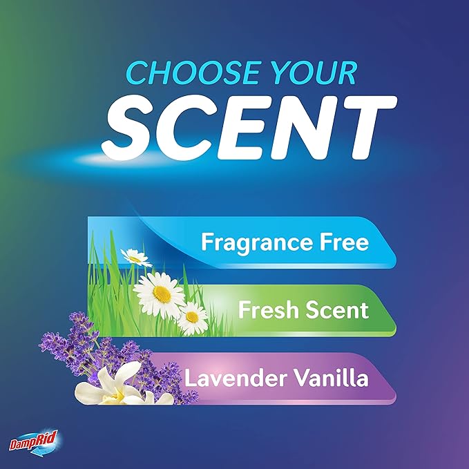 DampRid Lavender Vanilla Hanging Moisture Absorber, 15.4 oz., 6 Pack - Image 8