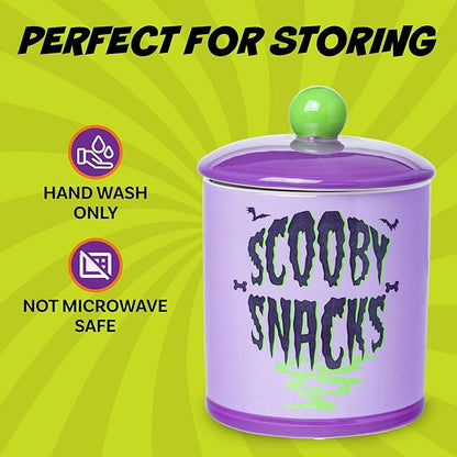 Silver Buffalo Scooby Doo Scooby Snacks Spooky Ceramic Cookie Snack Jar - Image 4