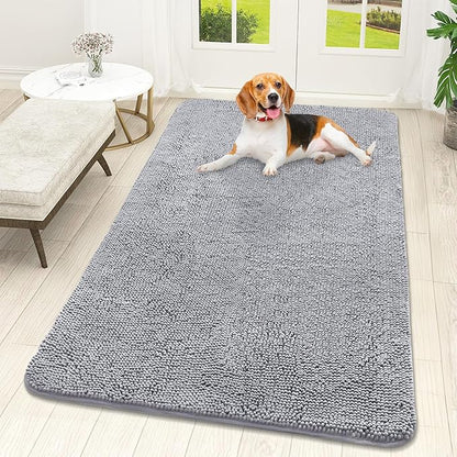 OLANLY Dog Door Mat for Muddy Paws 59x32, Absorbs Moisture and Dirt, Absorbent by OLANLY